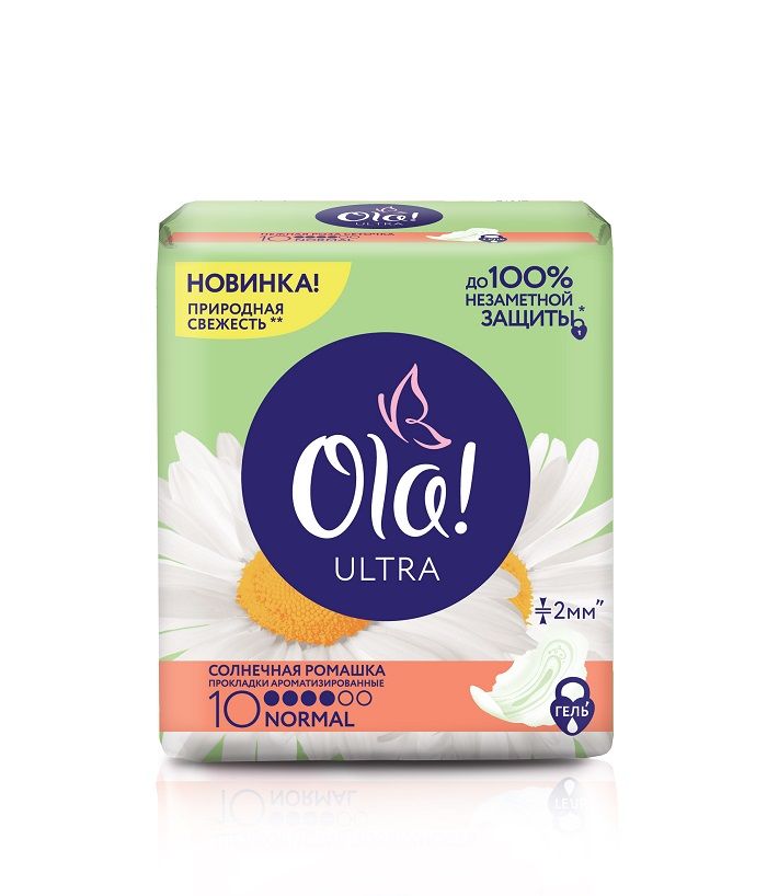 фото упаковки Ola! Ultra normal прокладки Солнечная ромашка