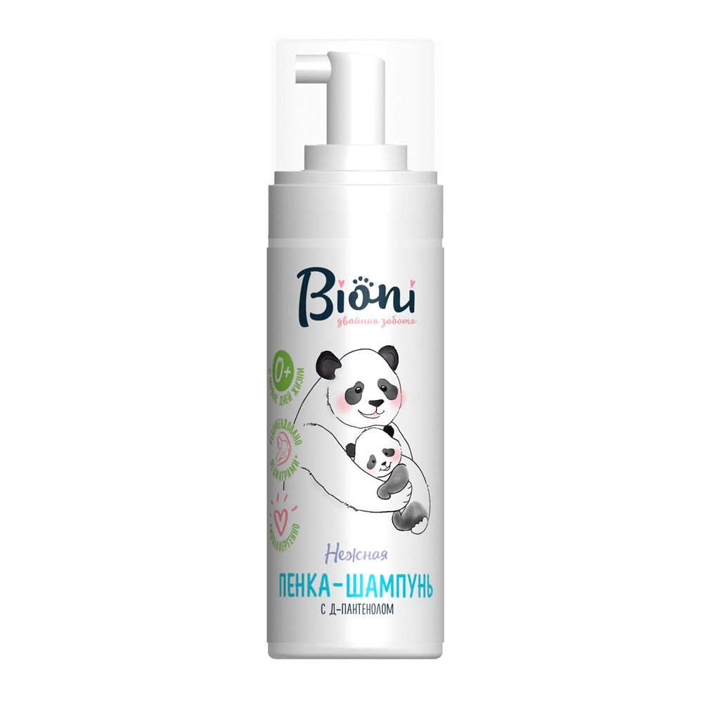 фото упаковки Bioni Детская пенка-шампунь