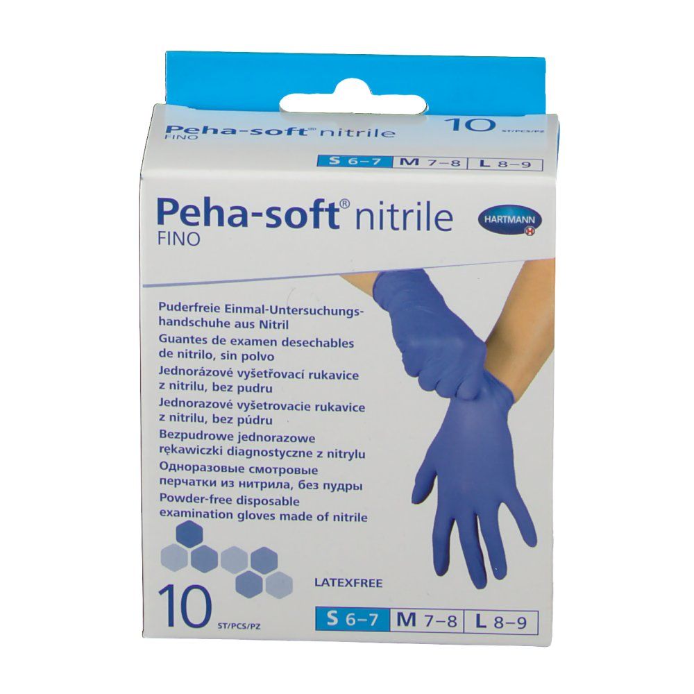 фото упаковки Peha-Soft Nitrile Fino Перчатки медицинские