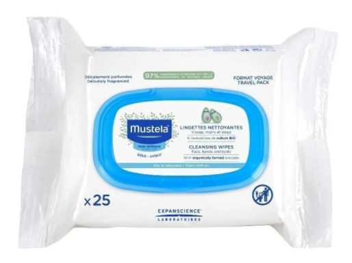 фото упаковки Mustela cалфетки очищающие для лица