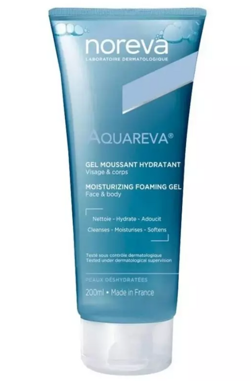 Noreva Aquareva Очищающий увлажняющий гель для лица и тела, гель, 200 мл, 1 шт.